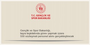 Gençlik ve Spor Bakanlığı 550 Sözleşmeli Personel Alacak